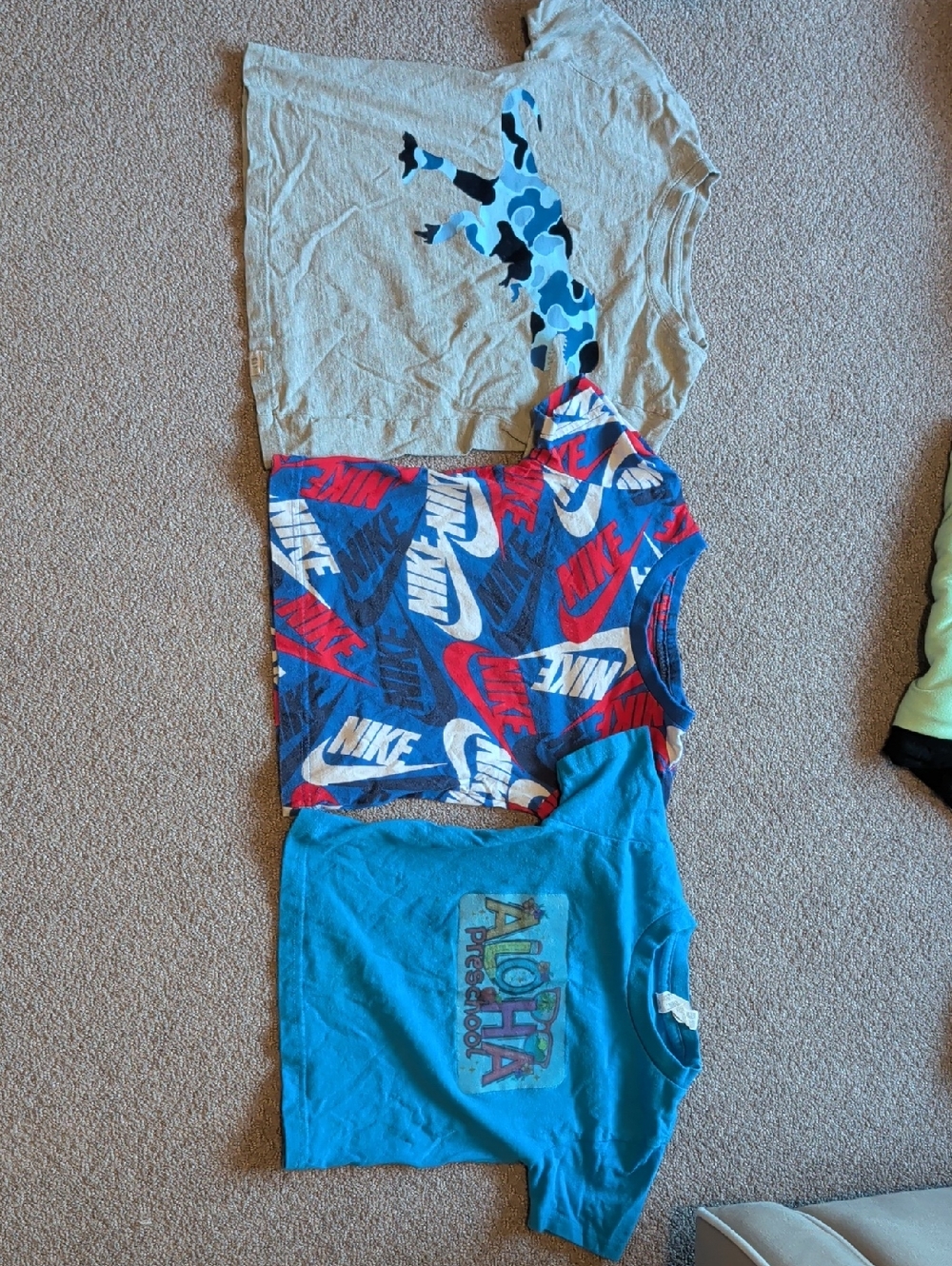3T Boys Grey And Blue Short Sleeve Shirt Set